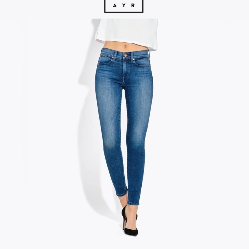 AYR The Chiller Skinny high rise blue 25